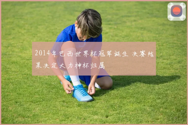 2014年巴西世界杯冠军诞生 决赛结果决定大力神杯归属